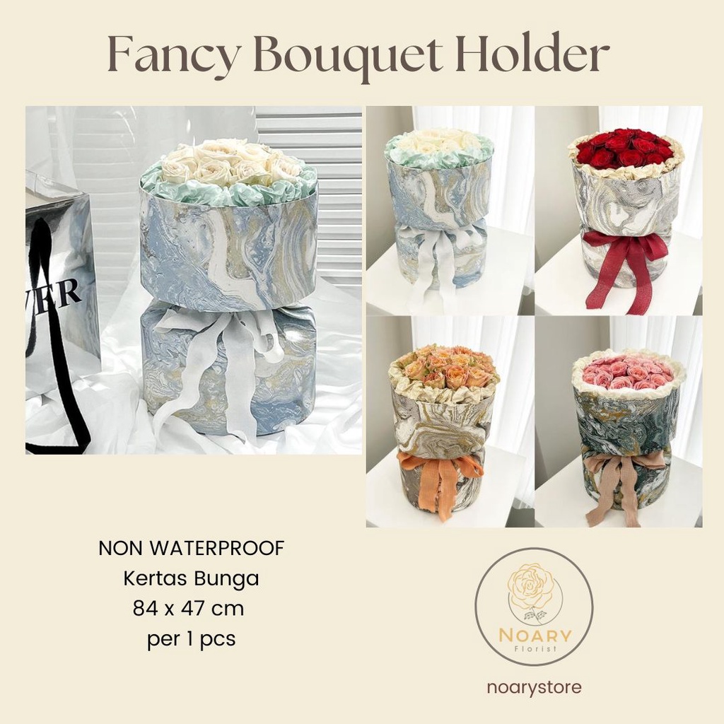 FANCY BOUQUET HOLDER CELLOPHANE