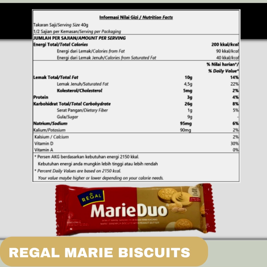 Regal Marie Duo RS20 [Krim Coklat/Krim Kacang/Krim Vanilla]