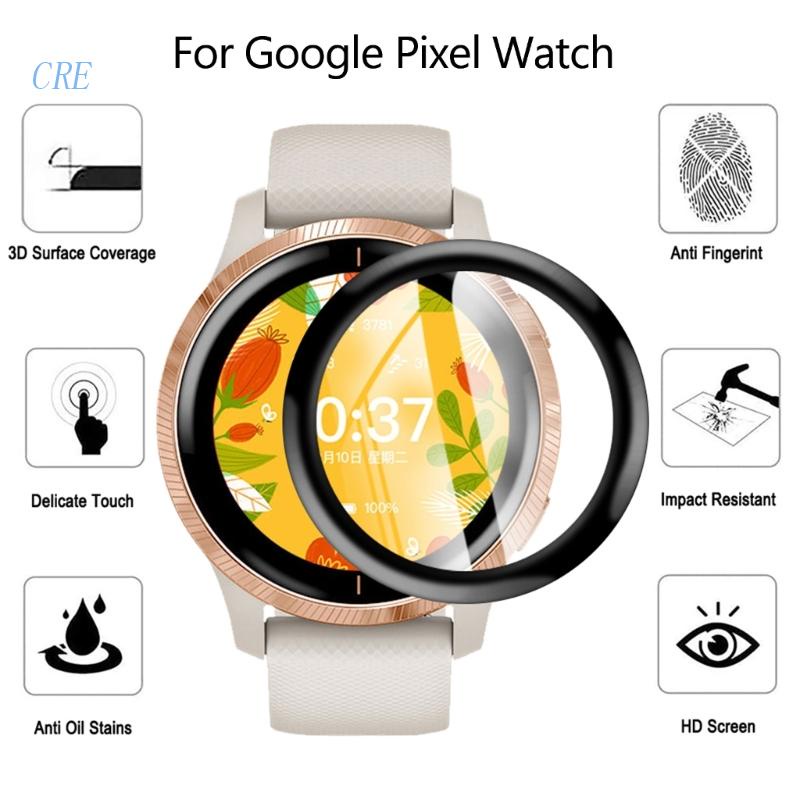 Cre Pelindung Layar Smartwatch Pixel Dengan Bumper Lengkung