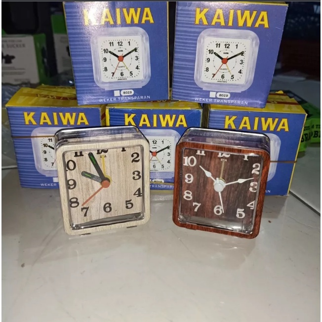 Jam Weker transparan Kotak Mini / Jam Meja Beker / Jam Meja Alarm | distshop