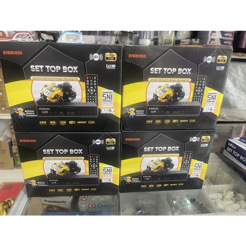 STB Set Top Box Evercoss Megabox Max Hitam
