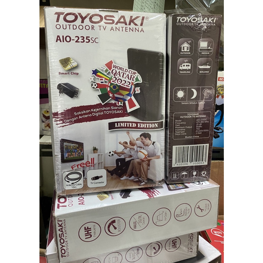 Antena TV Toyosaki AIO 235 SC untuk Indoor /Qudor Antena TV Digital full HD-cocok untuk STB