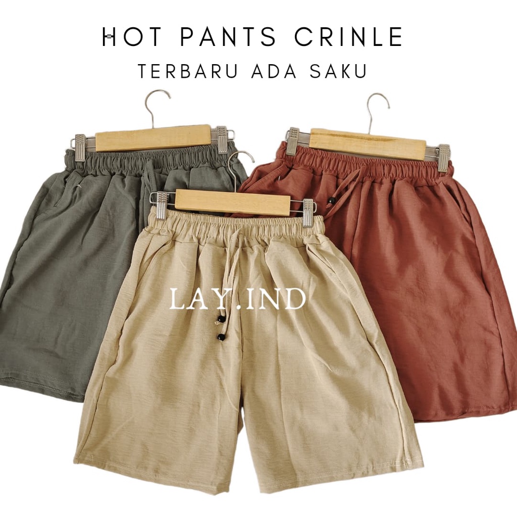 Hot Pants Crincle Celana Pendek Wanita