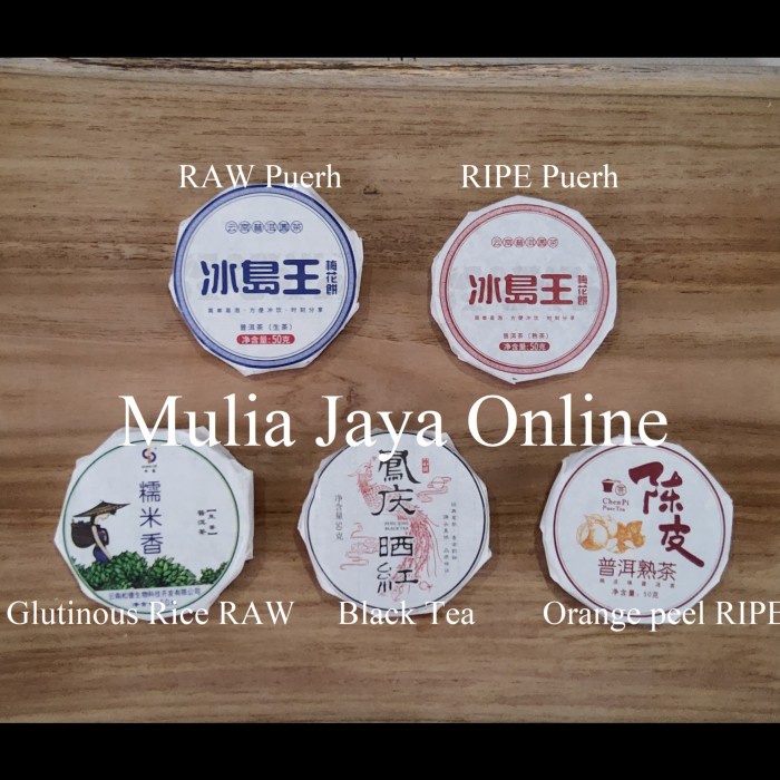 

TERMURAH Yunnan Puerh Raw/Ripe/Black Tea/Glutionous Rice - 50 gr /TEH DIET/TEH PELANGSING/TEH