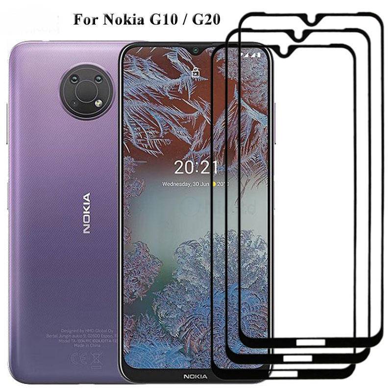 Pelindung Layar Tempered Glass 9H Full Cover Untuk Nokia G10 G20