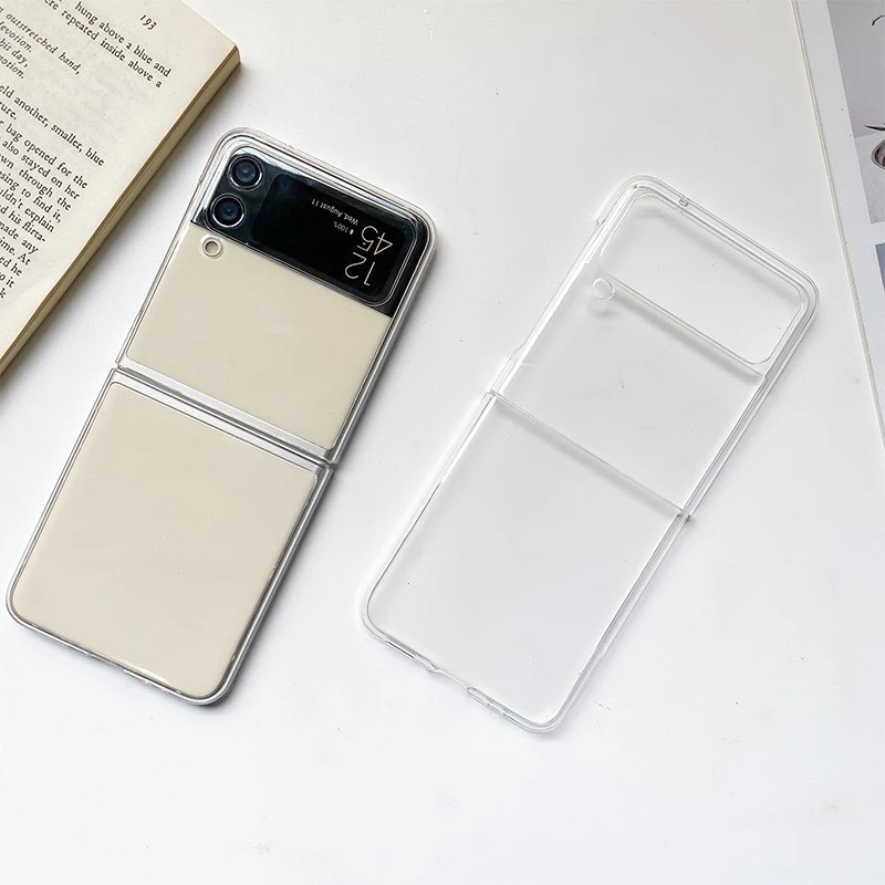 Flip Case Transparan Anti Jatuh Dan Gores Untuk Samsung Galaxy Z 3