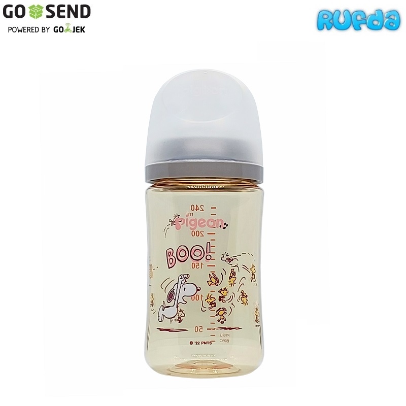 Snoopy Pigeon 240ml PPSU SofTouch Gen 3 Breastmilk Baby Bottle Botol Susu