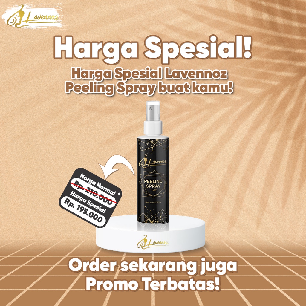 SPECIAL PROMO PENGHILANG DAKI TERAMPUH PERONTOK DAKI LEHER LAVENNOZ PEELING SPRAY