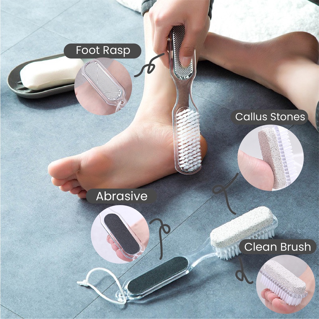 【 COD 】Set Alat Perawatan Kuku Kaki Manicure Pedicure/Pembersih Tumit Pecah/Perawatan Kecantikan Profesional Foot Care