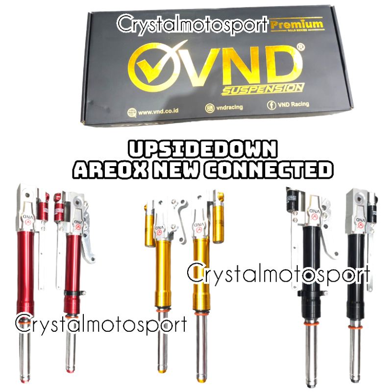 upsidedown vnd aerox 155 new connected tabung shock depan vnd aerox