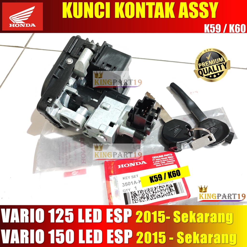 KUNCI KONTAK ASSY VARIO 125 150 LED ESP KEY SET KUNCI KONTAK VARIO 125 150 NEW LED ESP 2015 2016 2017 2018 2019 2020 2021 2022 K59 K60