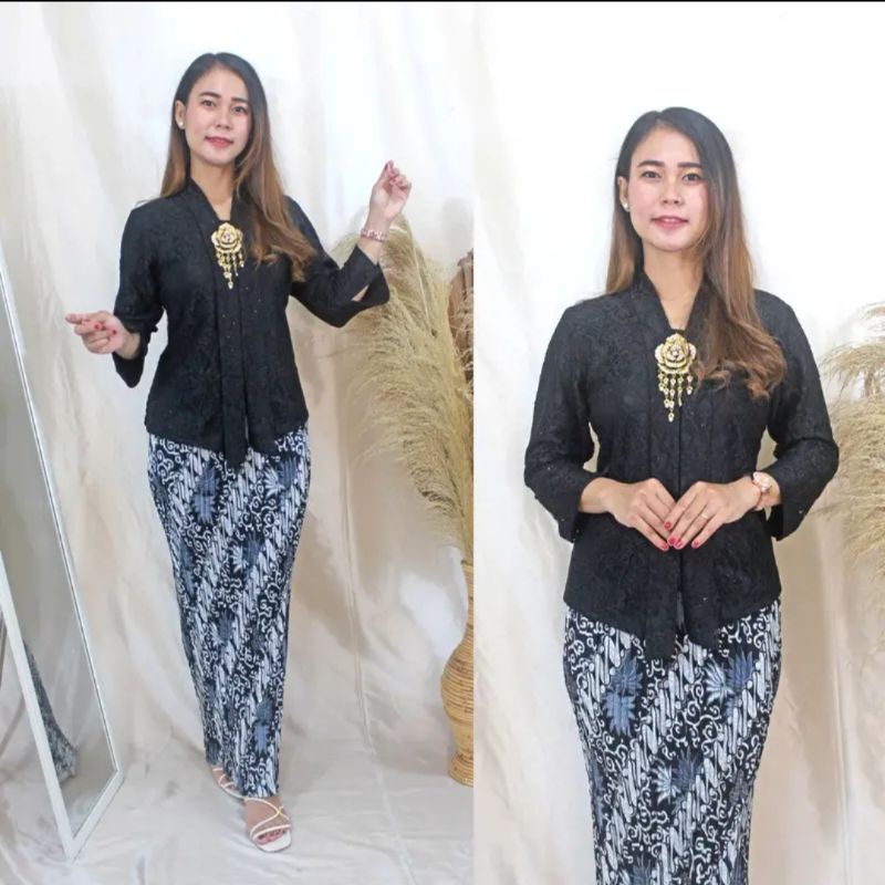 IndahKebaya | SETELAN KEBAYA FLOY BROKAT JUMBO / KEBAYA BIG SIZE KUTUBARU ENCIM BUSUI / KEBAYA WISUDA KONDANGAN NATALAN KARTINI PESTA ACARA SERAGAM / WARNA WARDAH SAGE LAVENDER HITAM PUTIH SILVER SALEM FANTA MAROON MERAH HIJAU BOTOL GOLD MOCCA