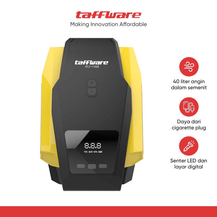 Taffware Inflator Pompa Mobil Elektrik Serba Guna 150PSI - ATJ-1166S