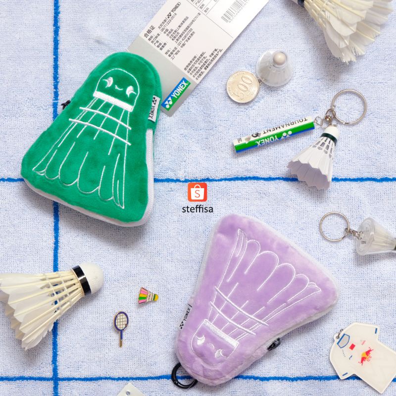 AKSESORIS BADMINTON | ganci gantungan kunci keychain shopping bag kok bulu tangkis mini miniatur lucu impor merchandise Yonex original