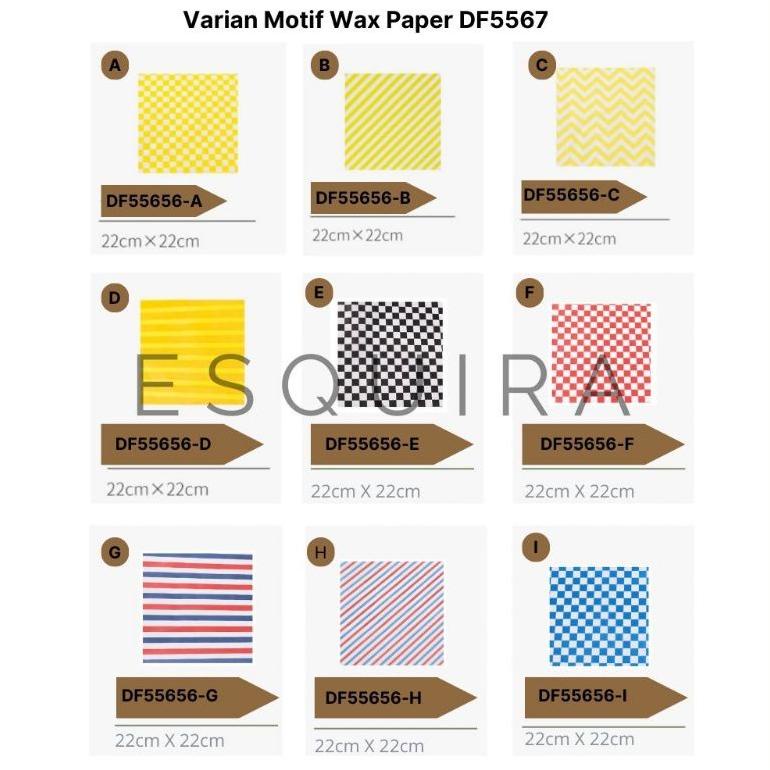 [MAREM] WAX PAPER 25 PCS / KOREAN BENTO CAKE BAKING PAPER / DF55656
