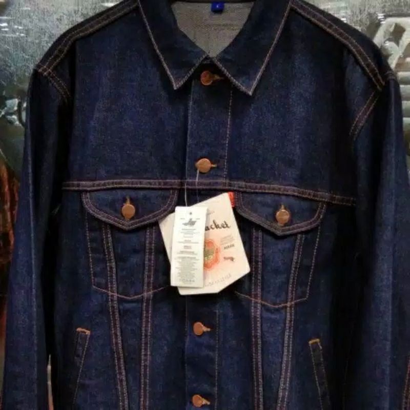 Jaket lea denim pria #original #lea