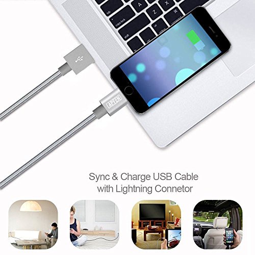 Panjang 3m Durable Nylon Fast Charge Iphone Kabel Data Lightning