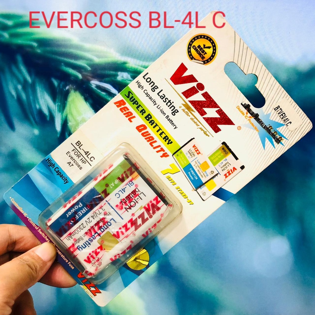 GROSIR BATERAI VIZZ DOBEL POWER EVERCOSS A75/ EVERCOSS A66A/ EVERCOSS A26C/ EVERCOSS A7T/ EVERCOSS A7K/ EVERCOSS A7S/ EVERCOSS A7A/ EVERCOSS A12/ EVERCOSS A33A/ EVERCOSS A28A/ EVERCOSS A54-A74A/ EVERCOSS BL 4LC