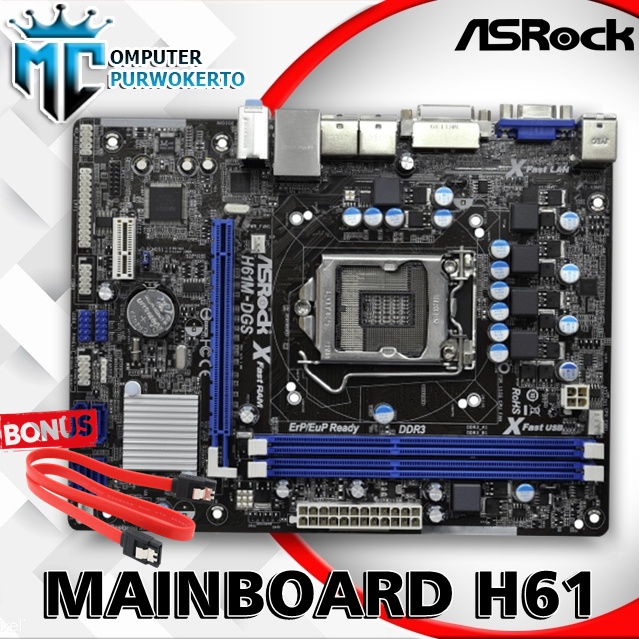 Mainboard H61 - Asrock LGA 1155 DDR3