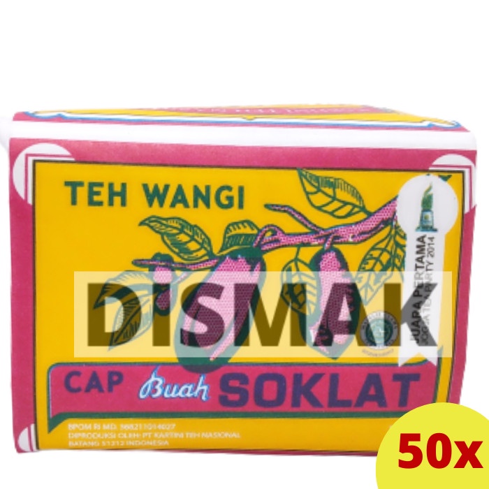 

TERLARIS Teh Wangi Cap Buah Soklat 50 X 40 gram /TEH DIET/TEH PELANGSING/TEH HIJAU/TEH JATI CINA/TEH