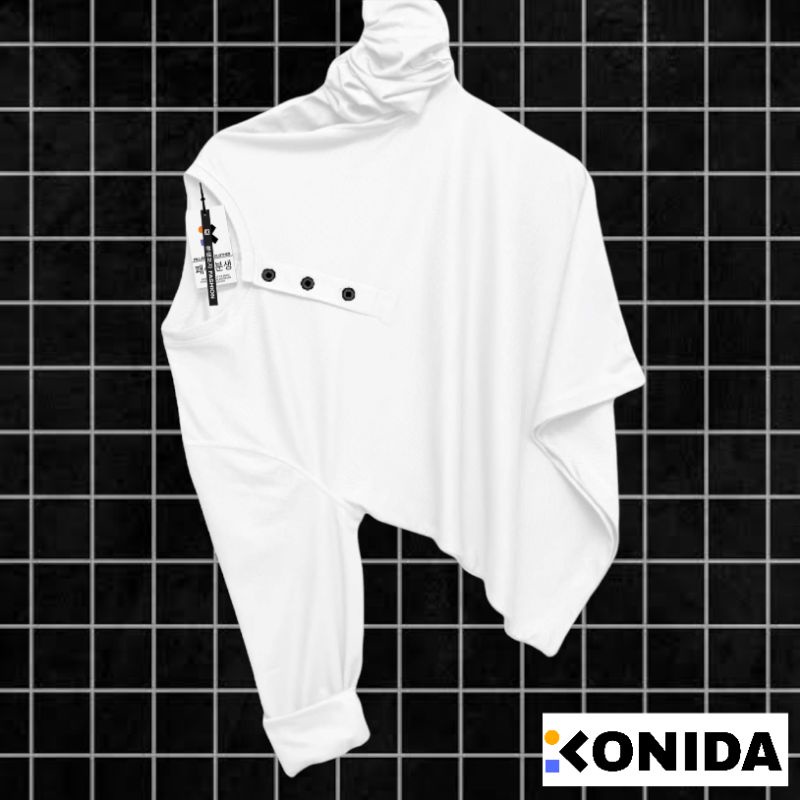 kaos distro / kaos cowok / kaos distro / baju kaos kancing pria lengan panjang baju kaos lengan panj