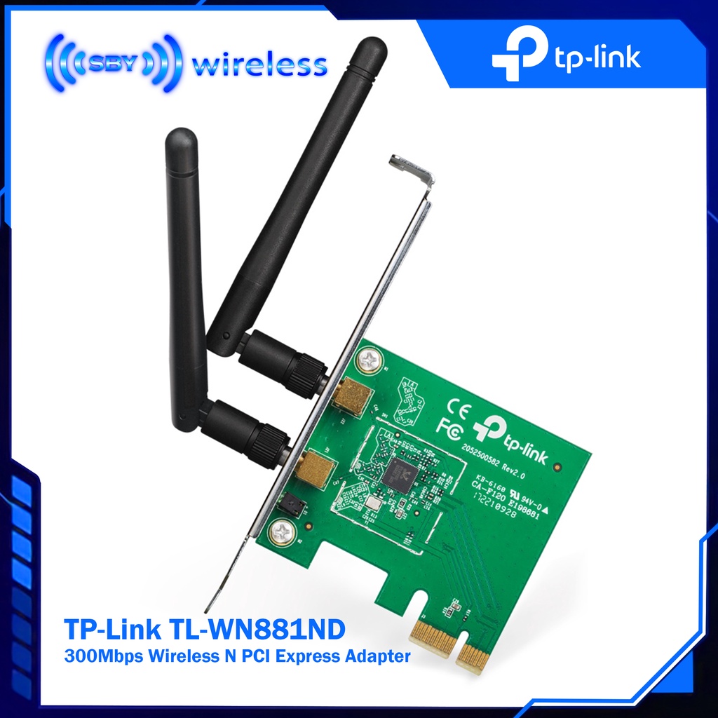 TPLINK TL-WN881ND 300Mbps Wireless N PCI Express Adapter