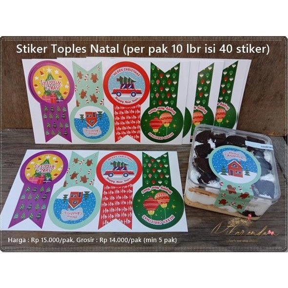 

GNATL-180 : Stiker Toples Natal (per pak 10 lbr isi 40 stiker)