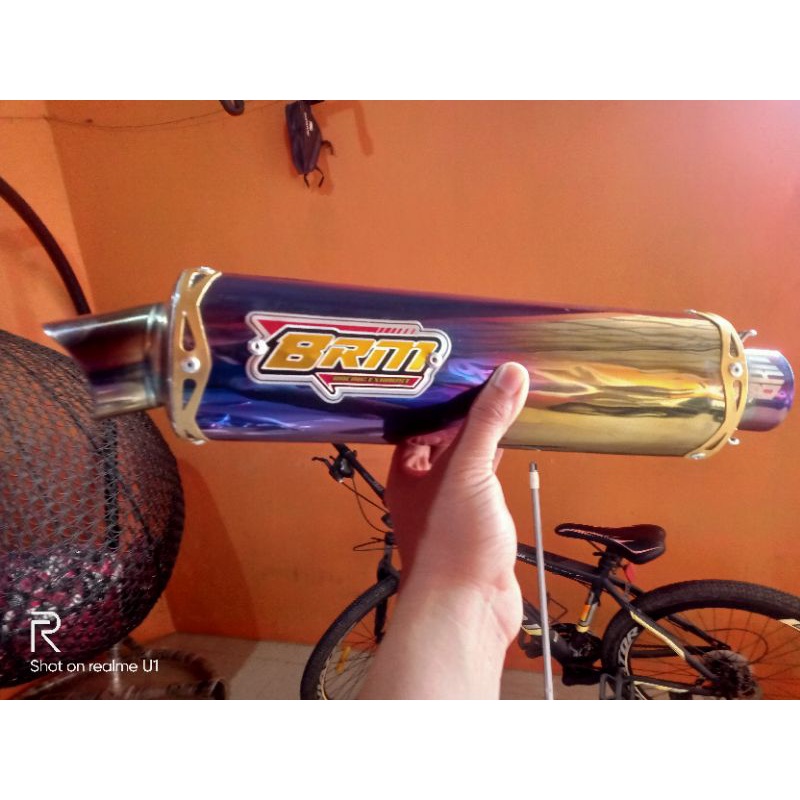 silincer knalpot BRM RACING EXHAUST original produk