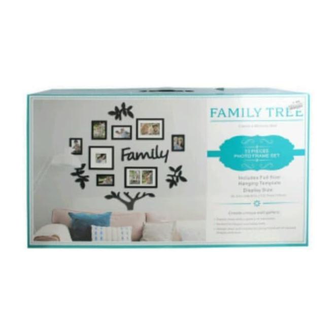 Frame Set Pigura Figura Bingkai Foto Family Tree 13 Pcs Hitam