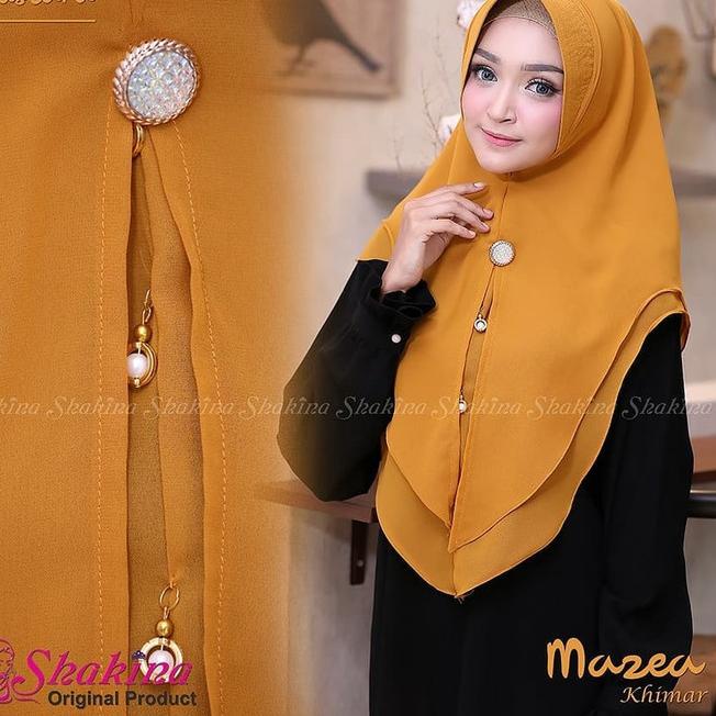 Fashion Muslim Jilbab Hijab Instan Khimar Mazea Khimar Syari Pesta