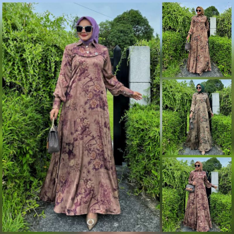 (x8) DOA IBU DEVITA baju dress gamis wanita muslimah devita Dress  By Pangeran-Doa Ibu. Nazra Sha