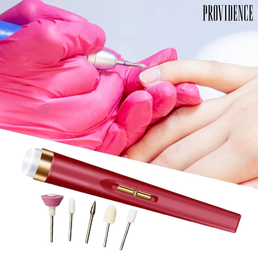 Providence Mesin Kikir Kuku Elektrik 5 in 1 Kecepatan Tinggi USB Rechargeable Hemat Tenaga