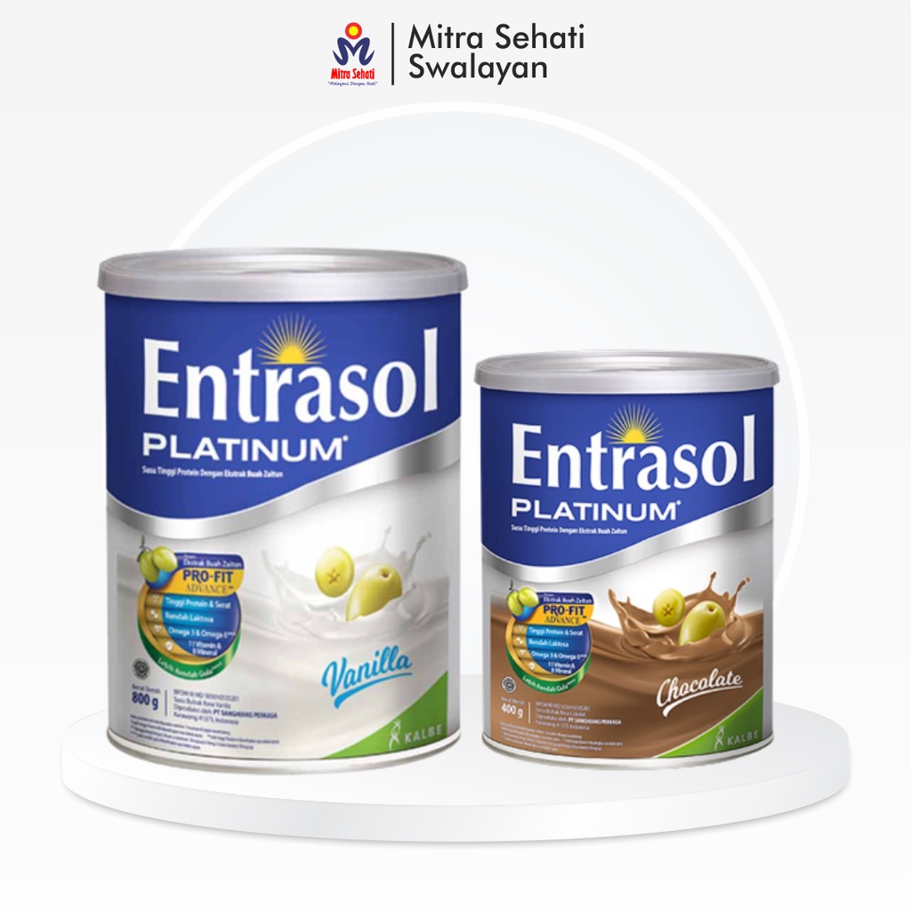 

Entrasol Platinum Coklat & Vanila 400g 800g Kaleng (Mitra Sehati Swalayan)