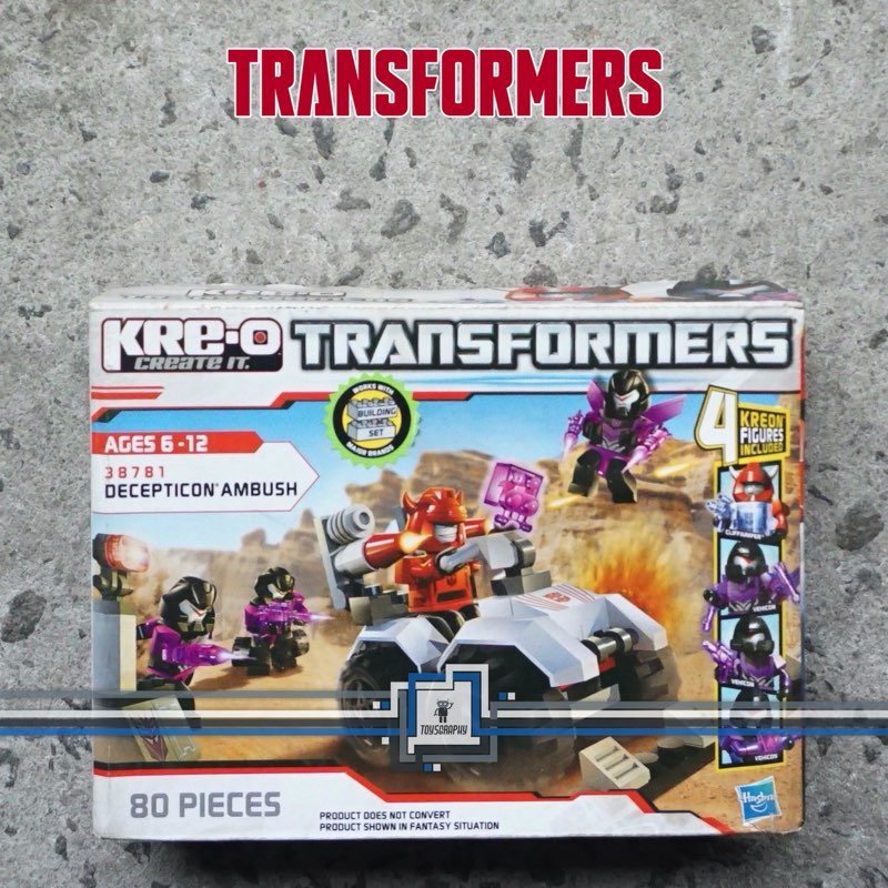 KRE-O Kreo Transformers Decepticon Ambush Bricks 4 Kreon Figures Cliff