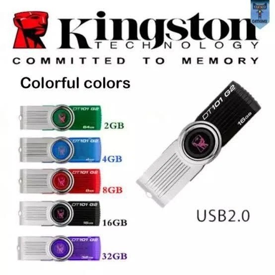 Flashdisk Kingstone 4GB 8GB 16GB 32GB Data Traveler DT101 G2 Penyimpanan Data