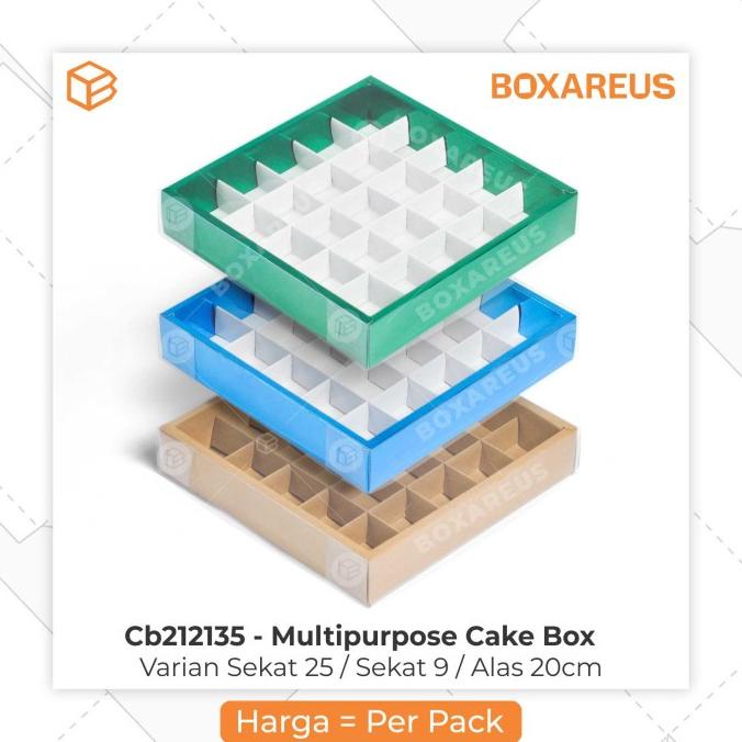 

CB212135 - Box Nastar Sekat Mika / Dus Kotak Sekat / Box Cookies Gift