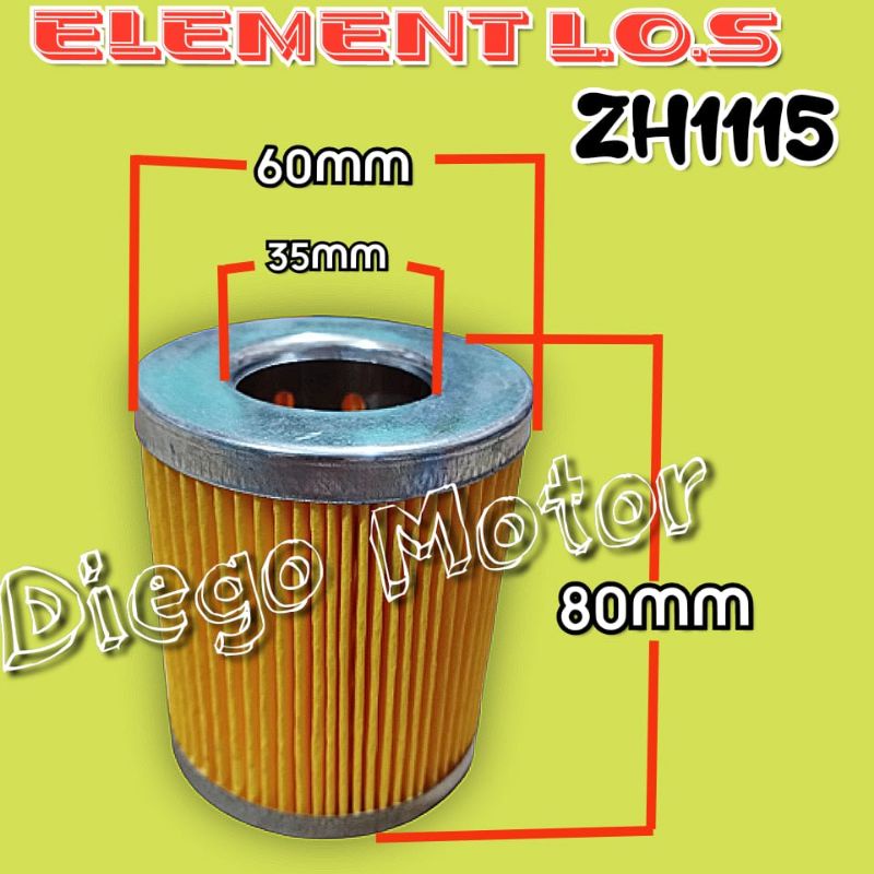 ZH1115 Isi Filter Saringan Oli Mesin Diesel JiangDong 24Hp