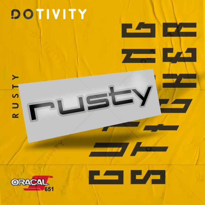 

Cutting Sticker RUSTY V11