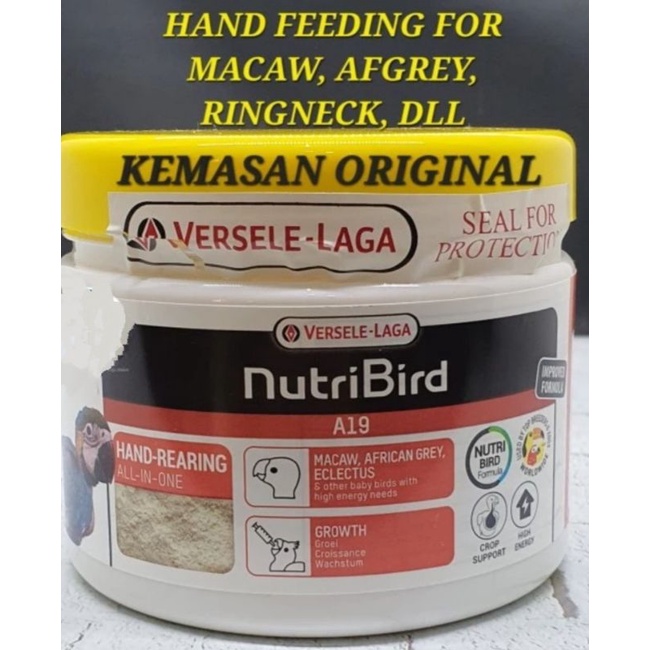 Versele Laga A19 NutriBird A19 Pakan Lolohan Burung Parrot Macaw Hyacinth Kakatua Afgrey Ringneck