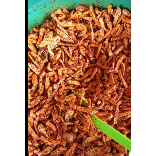 

Basreng pedas aroma daun jeruk kemasan 1kg