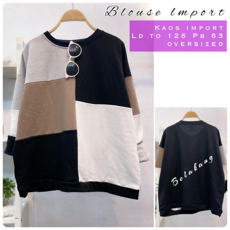 blus import Matt kaos/fashion wanita modern