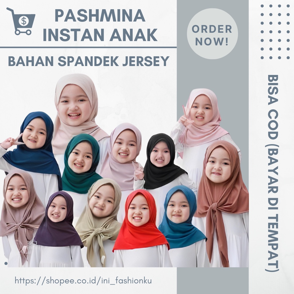 INF [BISA GROSIR] JILBAB SEGITIGA INSTAN ANAK JERSEY WARNA LENGKAP / HIJAB ANAK 1-4 TAHUN BAHAN JERSEY ADEM MUDAH DI PAKAI TIDAK GERAH / PASHMINA SEGITIGA INSTAN ANAK BISA COD