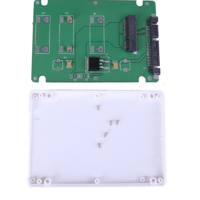 ADAPTER MSATA SSD TO SATA KONVERTER DENGAN CASING ENCLOSURE