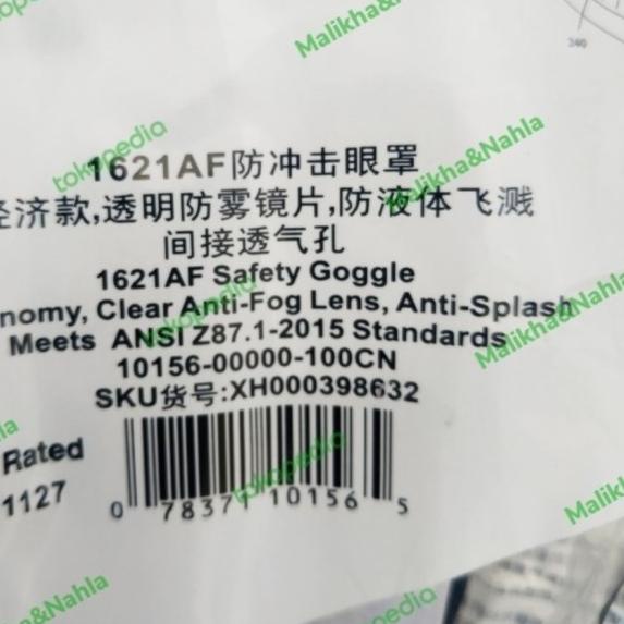 3M Safety Goggle 1621 AF - 1621AF