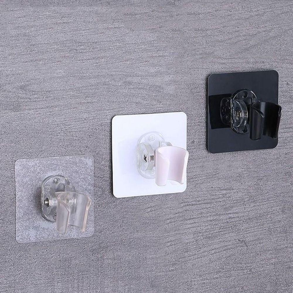 Nickolas1 Shower Head Holder Universal Adjustable Self-adhesive Rumah Kamar Mandi Aksesoris Dinding Bebas Pukulan Showerhead Rak