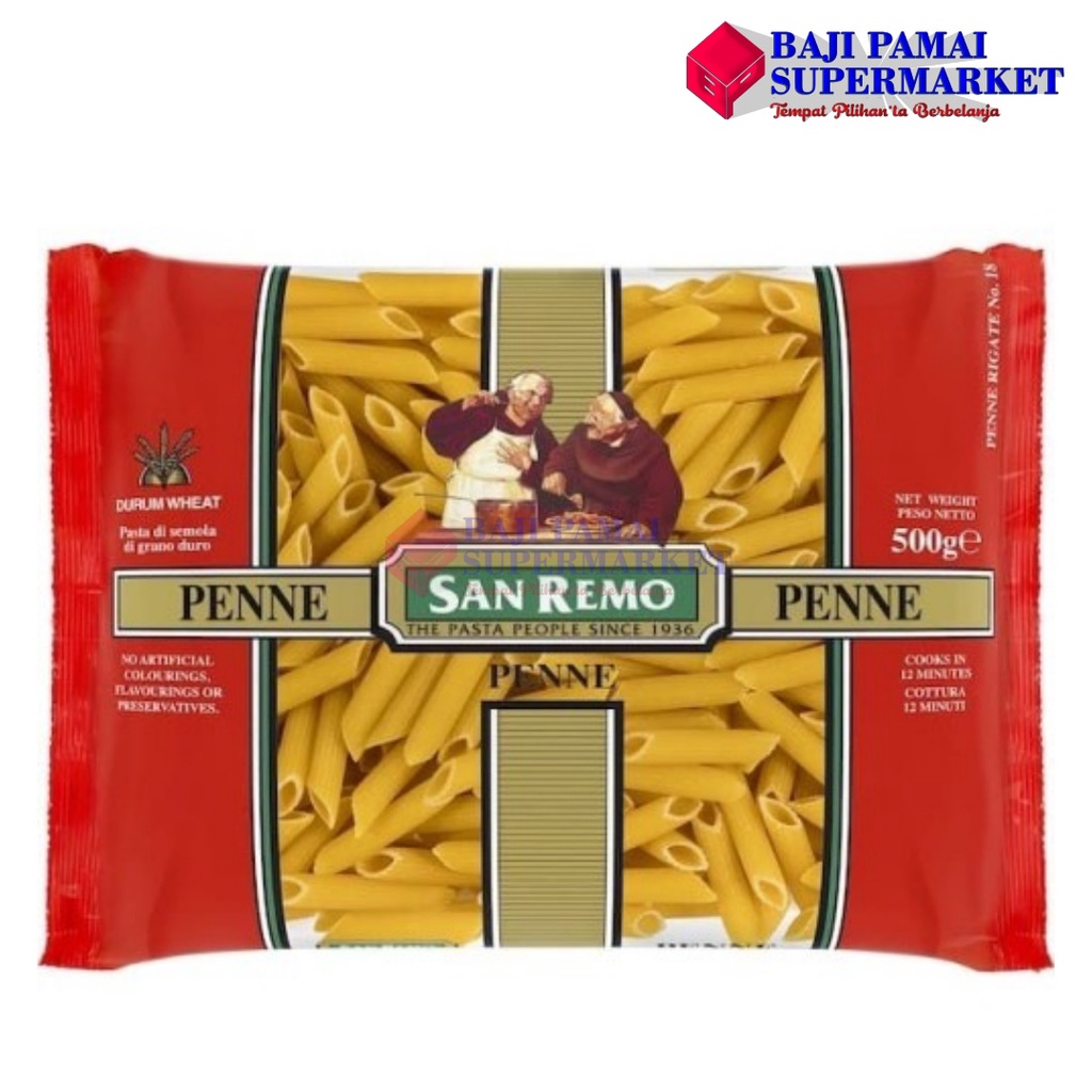 

SAN REMO PASTA PENNE 500 GR