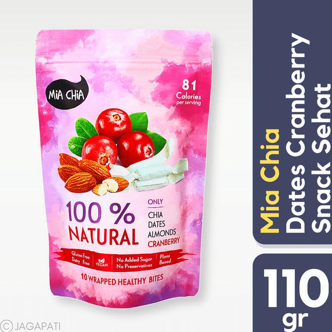 

TERLARIS Mia Chia Almond Cranberry Candy Bar - Snack Sehat - 110 Gr /PERMEN LUNAK/PERMEN VIRAL/PERMEN MILO/PERMEN YUPI/PERMEN JADUL/PERMEN KARET