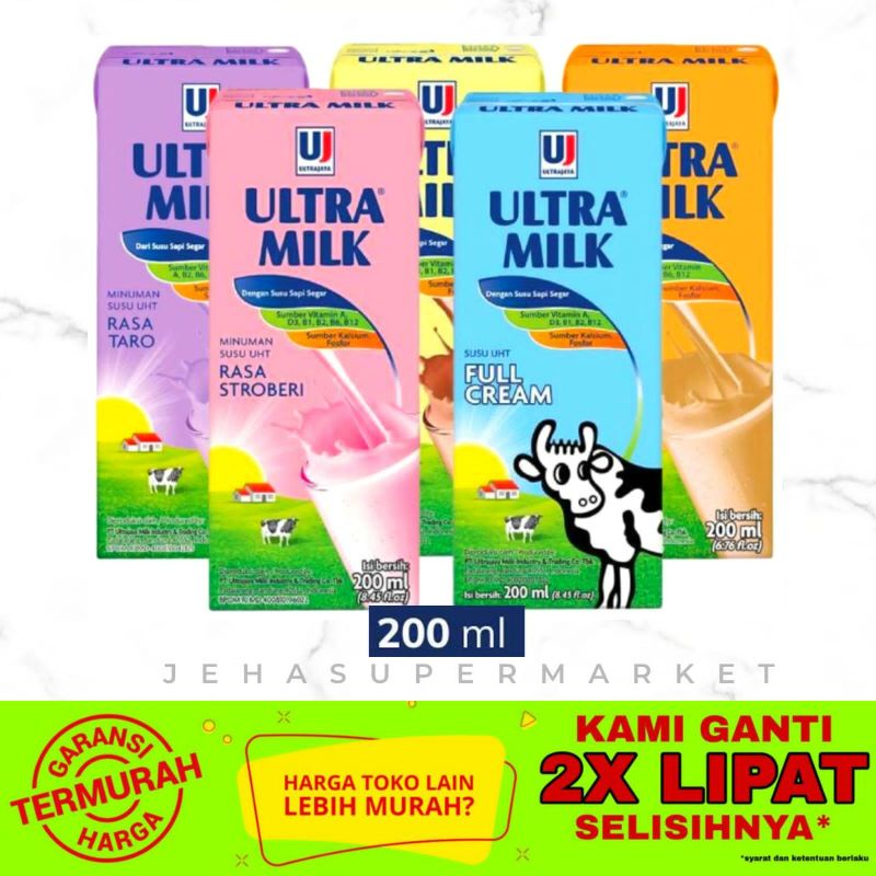 

⭐SUSU UHT⭐ Ultra Milk 200mL