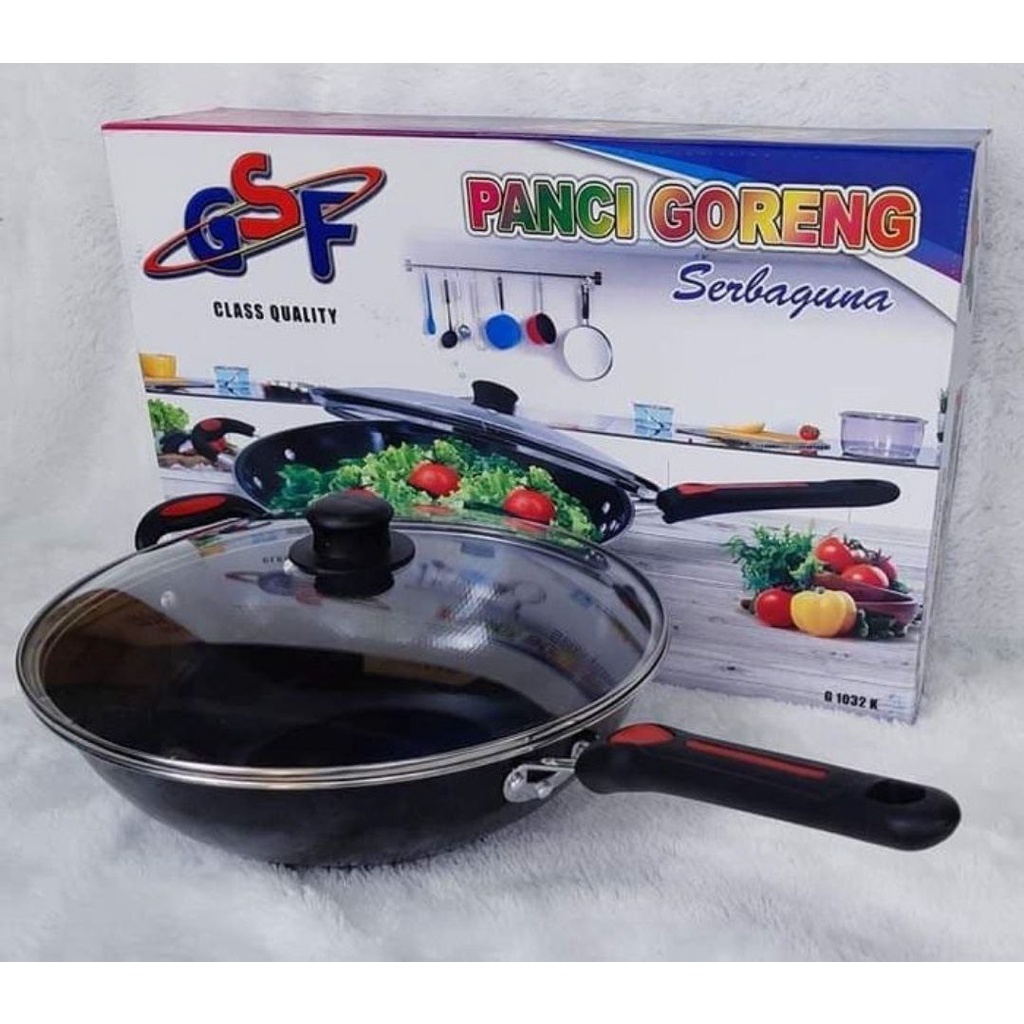 GSF Panci Goreng Wajan Penggorengan - Wajan Enamel - Panci Serbaguna - Panci Penggorengan