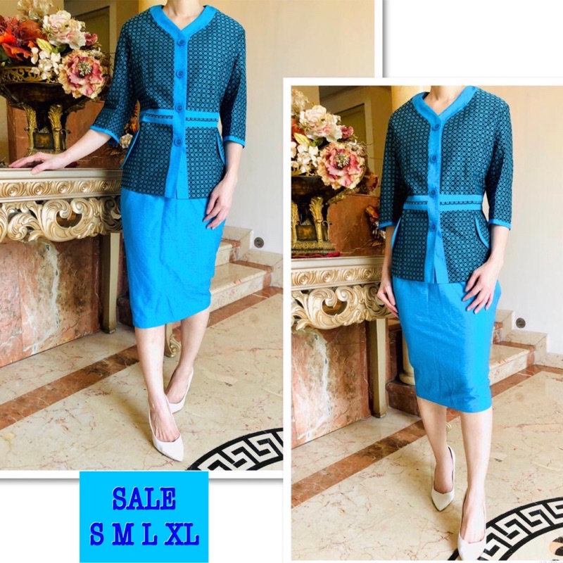 setelan blazer wanita motif polkadot. Setelan blazer wanita premium. Blazer wanita kekinian. Blazer 